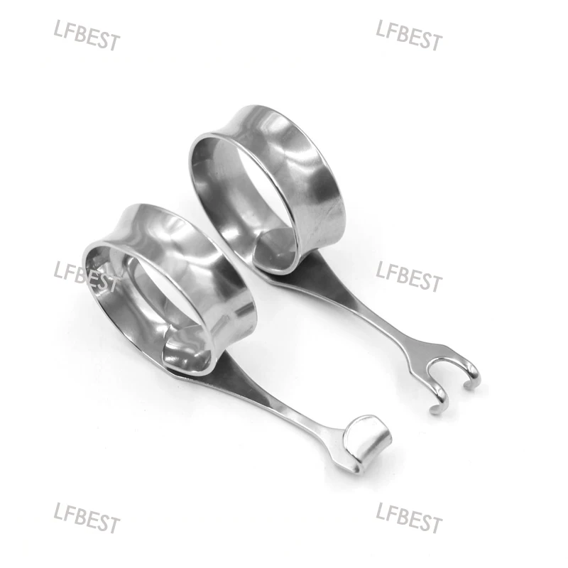 Mũi Retractor Mũi Hướng Dẫn Inox 2 Đầu Tự Giúp Retractor Mắt Túi Tay Cầm Dài Vòng Retractor