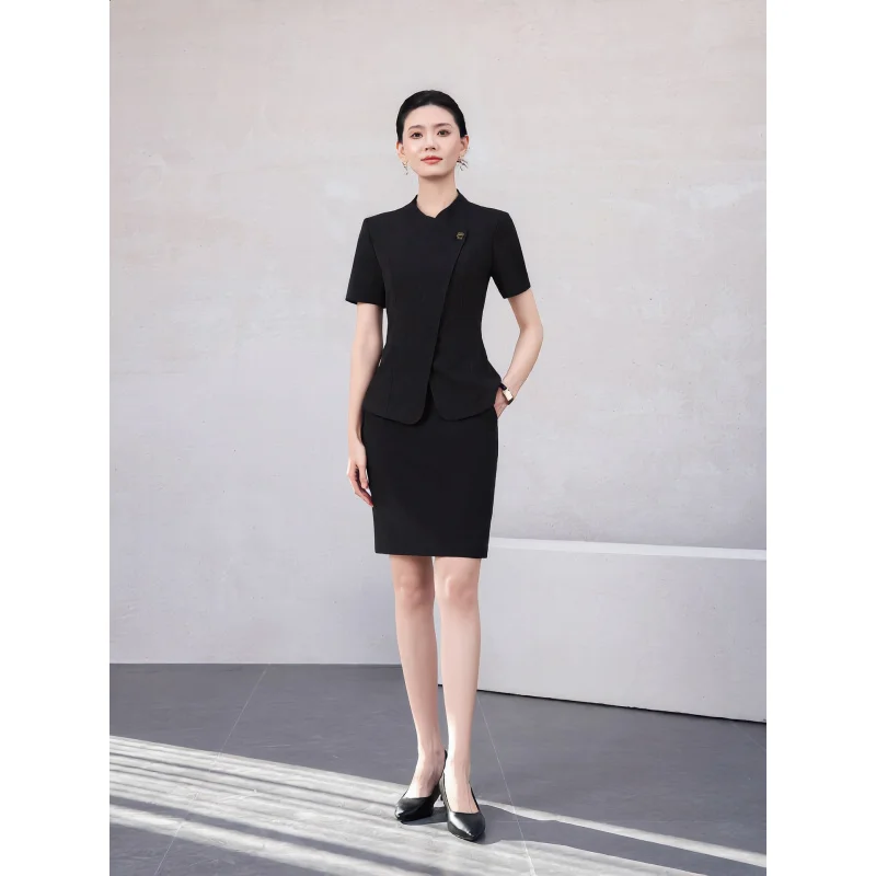 

Summer professional attire for petite women: hostess, interview, office, customer service, jewelry store, medical beauty, esthet