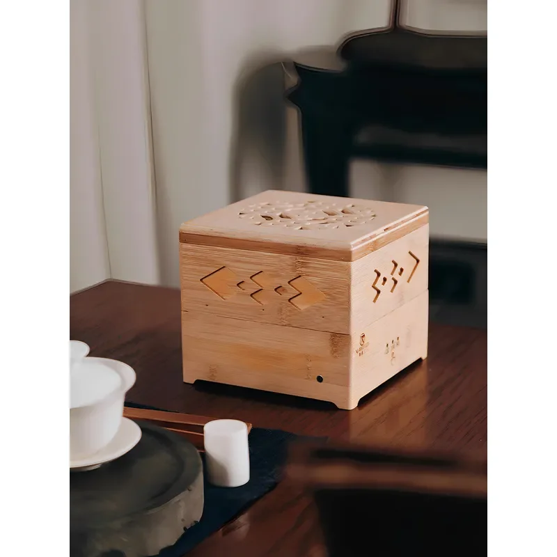 Electric Tea Warmer Small Incense Burner Intelligent Aromatherapy Device Household Drying Deodorizing Machine for Home Hotel