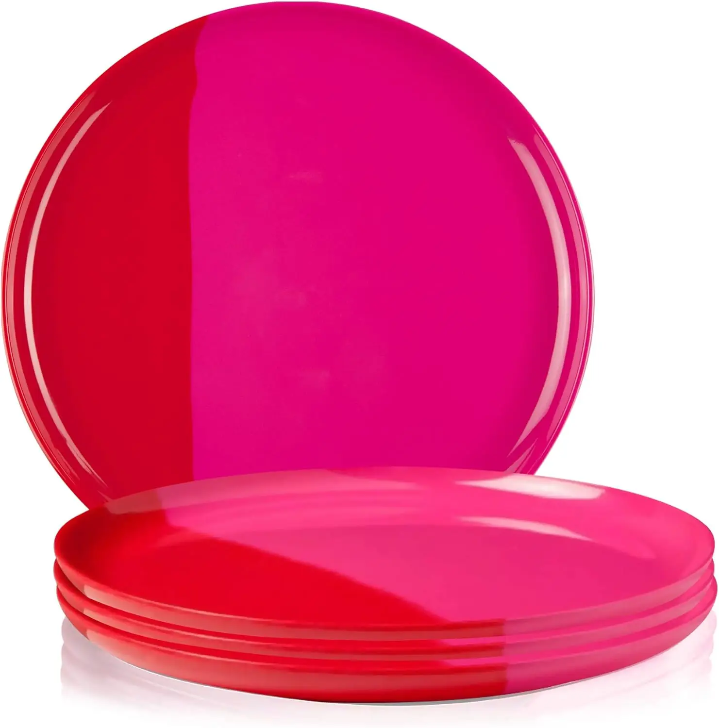 

Melamine Dinner Plates | Durable Unbreakable Melamine Plate | Shatter-Proof and Chip-Resistant | Dishwasher Safe, BPA Free | Lig