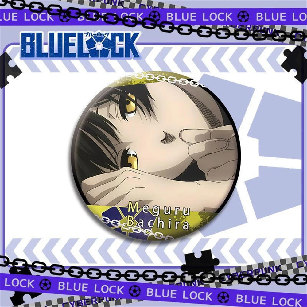 Anime BLUE LOCK Shidou Ryuusei TakizawaYuu Isagi Yoichi Cosplay Costume Badge Pin SPTE Tinplate Brooch Accessories Prop Gift