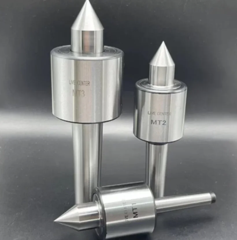 Mohs MT1 MT2 MT3 High-precision Mo-Type Rotary Center Lathe Taper Handle Movable Thimble MT2 Alloy Double Tip Center 1PC