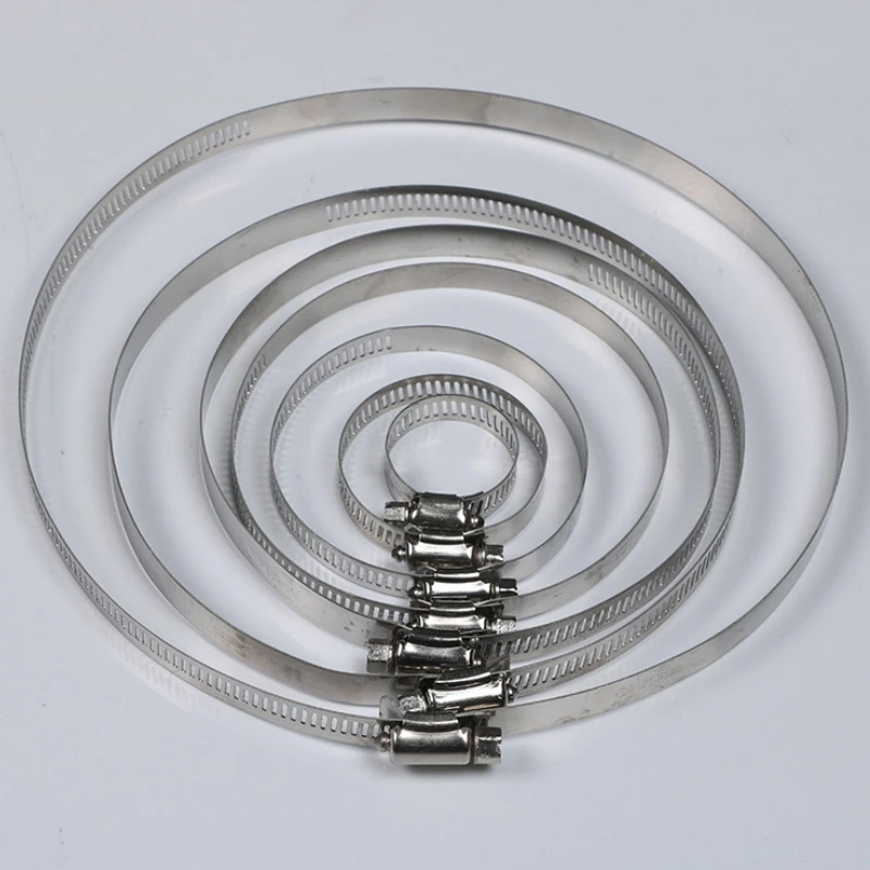 قابل للتعديل الفولاذ المقاوم للصدأ خرطوم المشبك + حلقة ثابتة خرطوم المشبك المياه/الهواء خرطوم المشبك 6-51 13-25 مللي متر