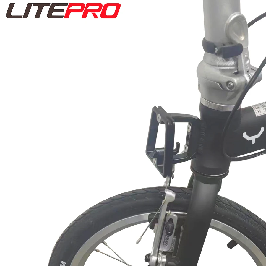 Litepro Folding Bike Split Pig Nose Pad 3 Hole Pig Nose Front Shelf Mount Front Carrier For Brompton Birdy