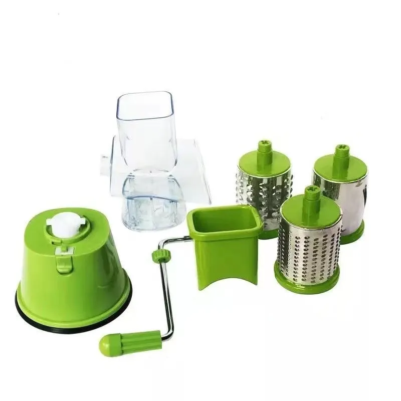 Manual Vegetable Cutter Slicer Kitchen Accessories Multifunctional Rotary Grater Cutter Slicer Potato Cheese Kitchen Gadget