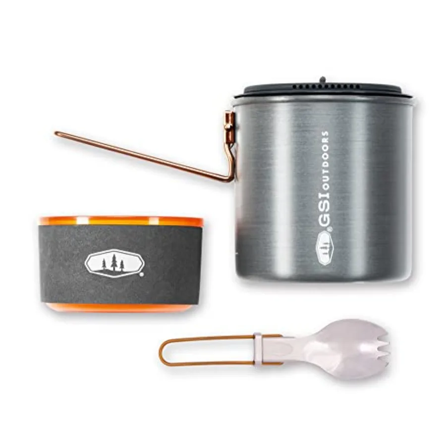 

Ultralight Backpacking Cooking and Eating Set for Hiking Camping and Outdoor Adventures Compact Durable and Lightweight Design