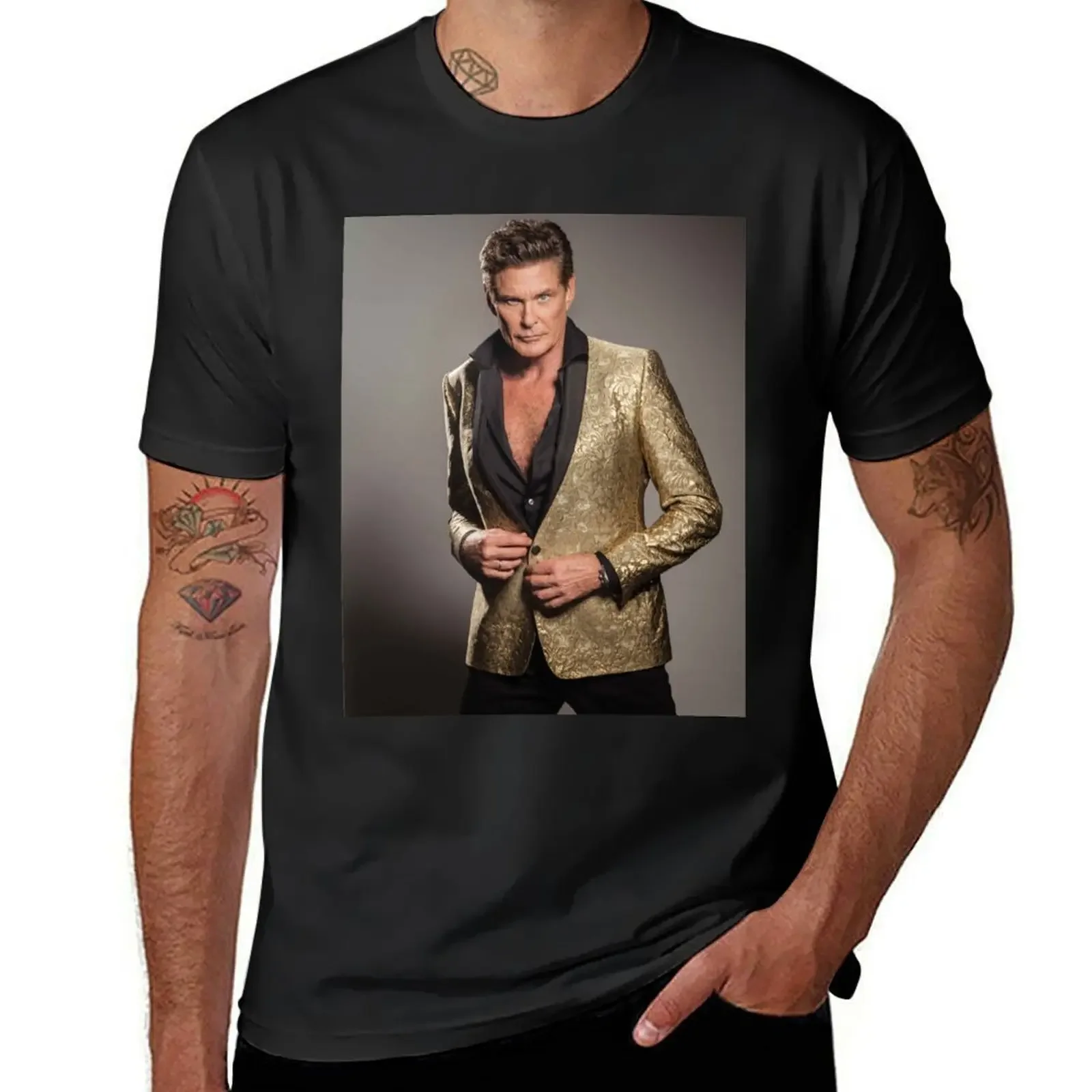 

david hasselhoff the hof art tapestries, david hasselhoff the hof art tapestry poster mask shirt blanket gift T-Shirt