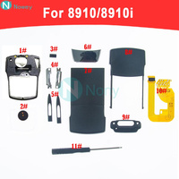 Nowey 8910 Face LCD Frame Housing For Nokia 8910i Phone Infrared Lens Back Cover Antenna Case Power Slide Button Charging Flex