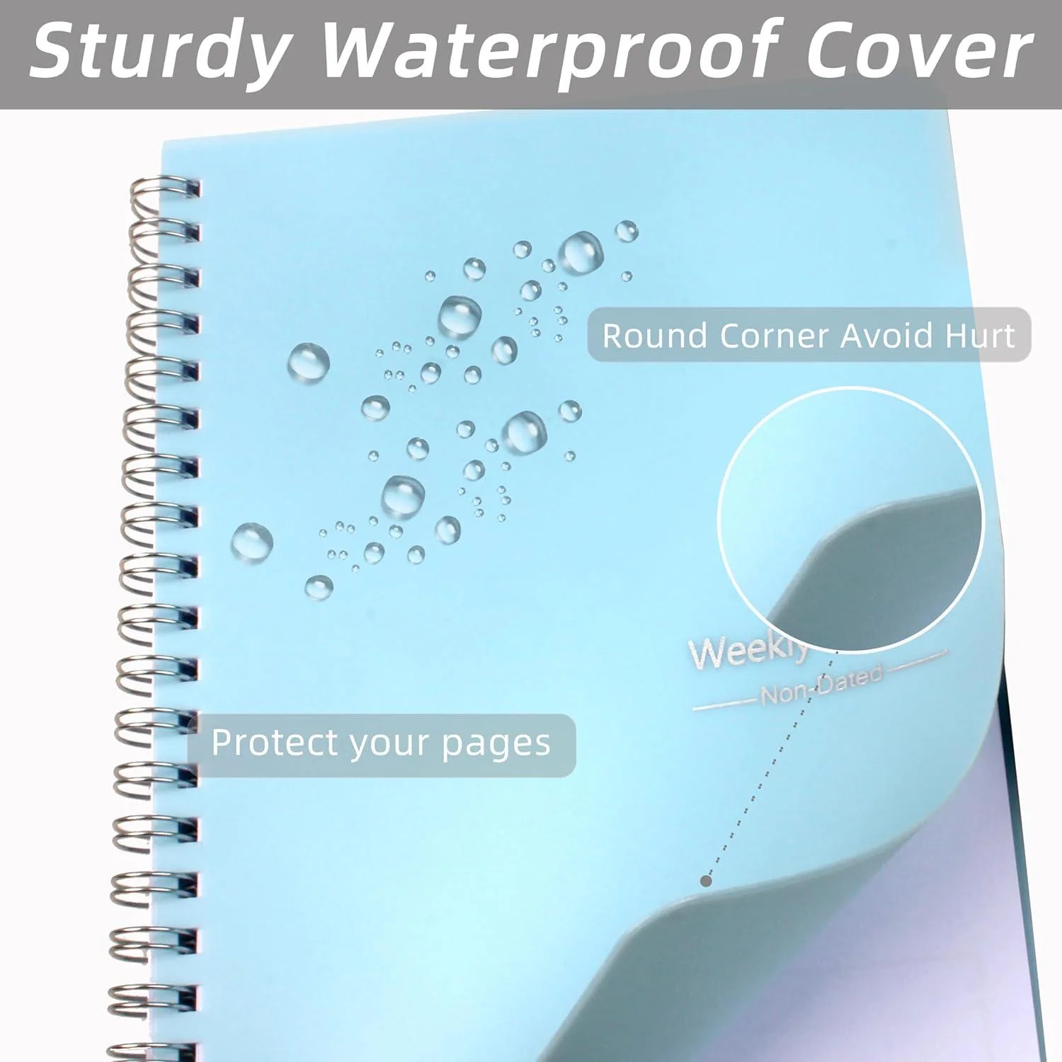 Weekly Planner 52-Week To Do List Notebook with Habit Tracker Spiral Weekly Planner Notebook for Weekly Goals/Work Planner