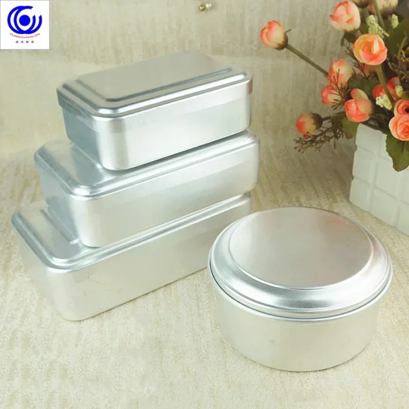 Boîte à déjeuner Vintage en aluminium, ancienne boîte à déjeuner d'extérieur, grande boîte à déjeuner épaisse en aluminium des années 1980, laboratoire