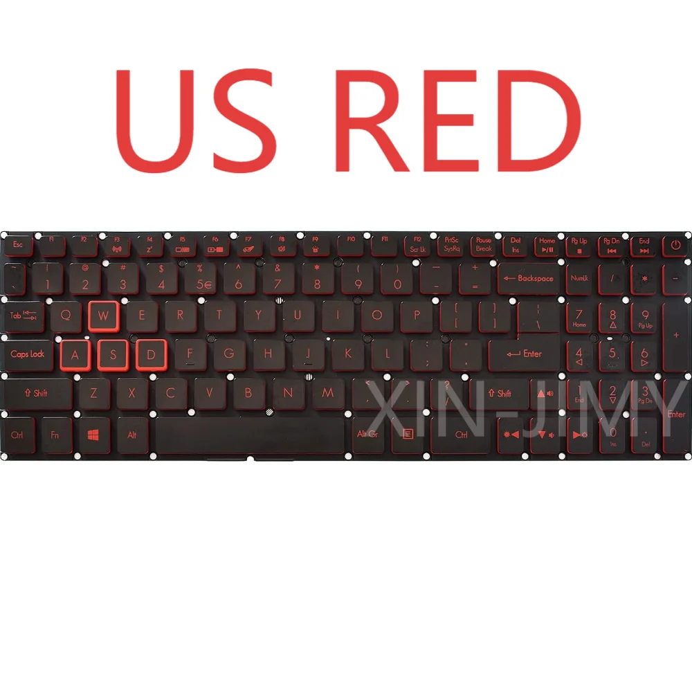 

NKI15131F4 Клавиатура с подсветкой в США/RU для Acer LG05P_N10BRL NKI15131F4 Клавиатура Красный шрифт