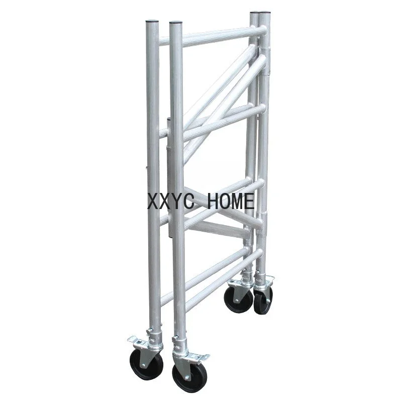 

Aluminum Alloy Scaffolding Portable Retractable Trolley Decoration Ladder Platform Ladder