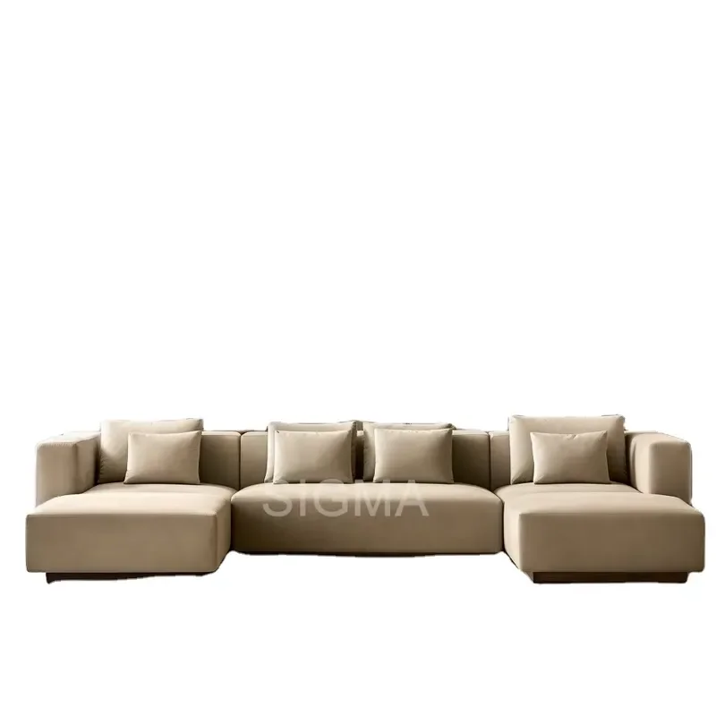 Sigma modern fabric combination sofa bed set, wooden legs, eco-friendly sponge filling, durable design, suitable for