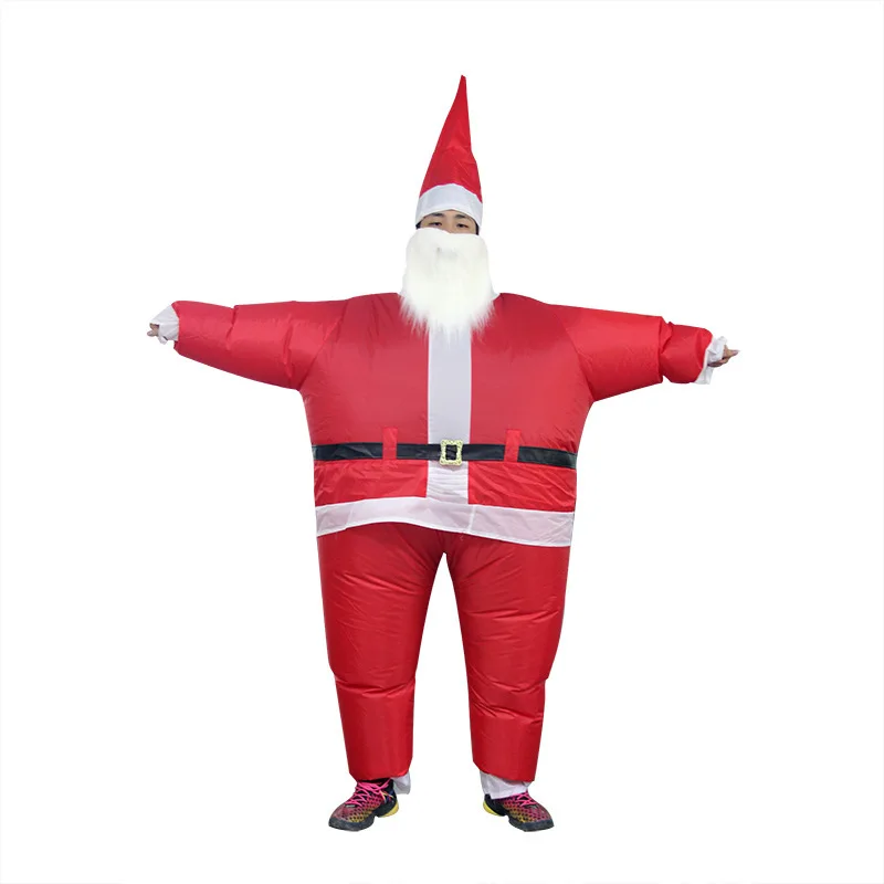 

Inflatable Christmas Day Costume Santa Claus Stage Performance Funny Party Costume for Adult Holiday Festival Show