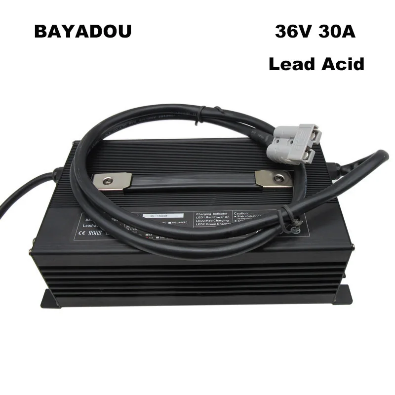 

1500W 36V 30A Lead Acid Battery Charger 44.1V 25A 40A 20A For 36 V Forklift RV Motorcycle Golf Cart Fast Chargers