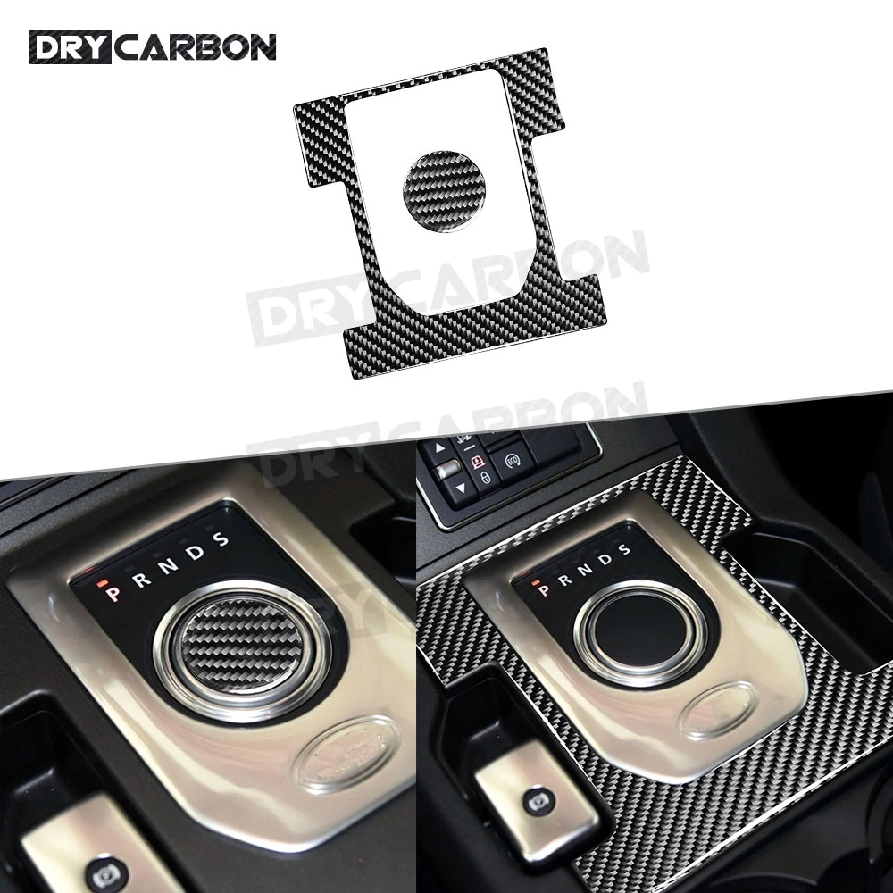 

For Land Rover Discovery 4 LR4 2010-2016 Carbon Fiber Gear Shift Button Panel Trim Cover Frame Sticker Interior Accessories