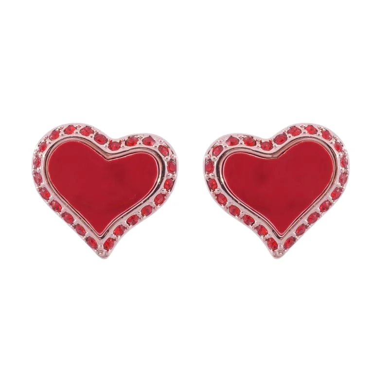 Planet Boutique Jewelry Store S925 Pure Silver Shell Heart Saturn Earrings, Girlish Temperament, High-end