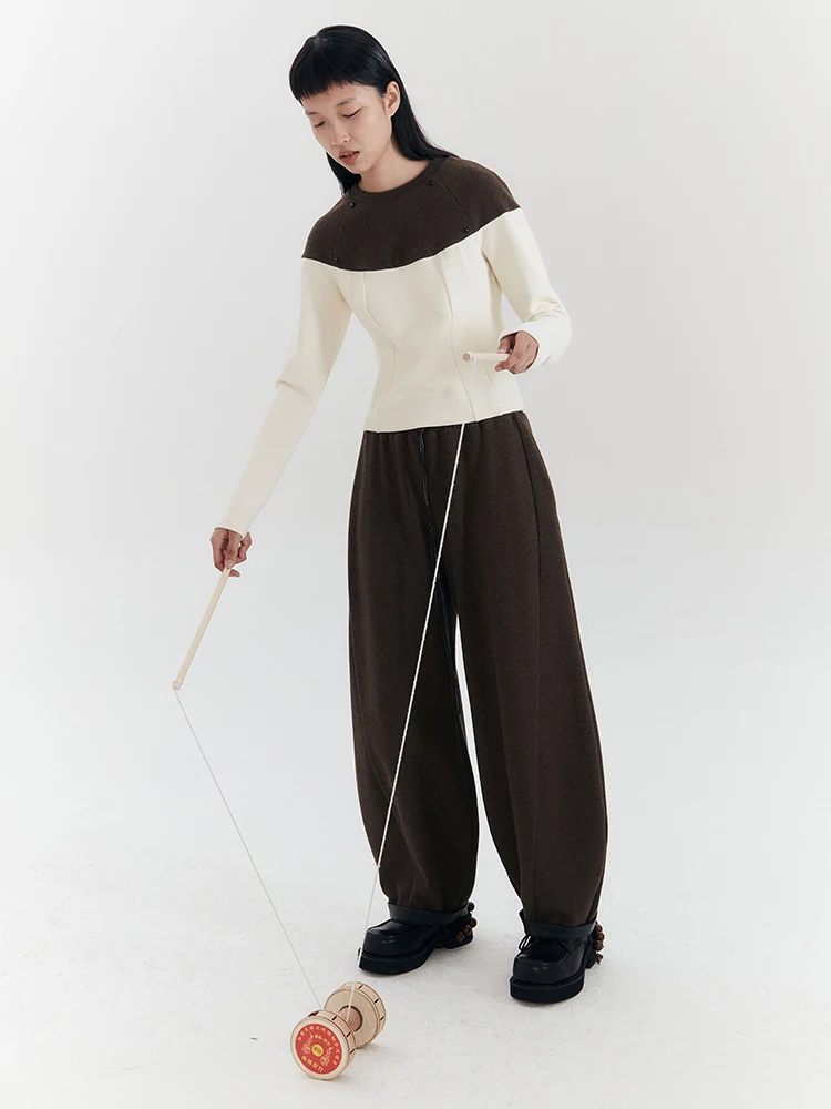 

Женский трикотажный свитер-базовый слой Slim Fit с оригинальным дизайном, длинный рукав, весенняя коллекция, цветной, вязаный