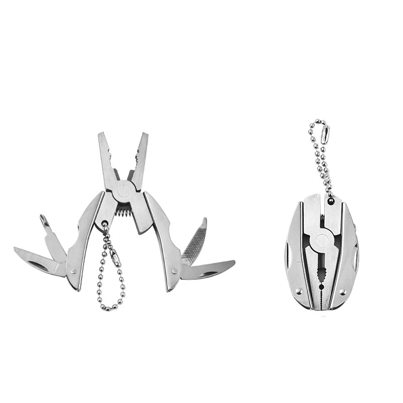 

Mini Multi-functional Stainless Steel Pliers Turtle Back Pliers Folding Tools Pliers Are Versatile Folding Outdoor Tools