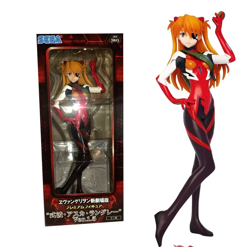 Sega Originele Eva Asuka Langley Soryu Anime Actiefiguren Speelgoed Voor Jongens Meisjes Kinderen Geschenk Verzamelmodel Ornamenten