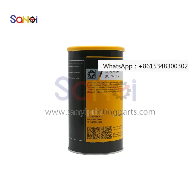 Rodamiento de husillo lubricado Kluber BQ74-73N, Kluberquiet BQ 74-73 N, utilizado para rodamientos de rodillos de alta velocidad y larga duración.