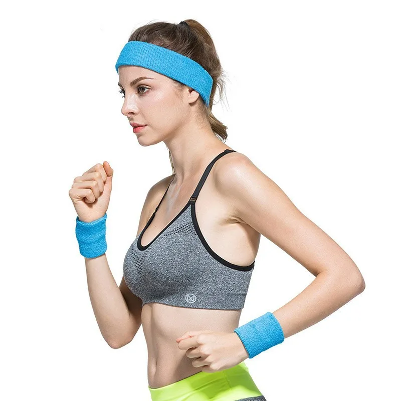 Sport Armband Yoga Gym elastisches Stirnband Stirnband Handgelenk Armbänder Männer und Frauen Kopftuch Fitness waren Schutz Wraps – Detail 8