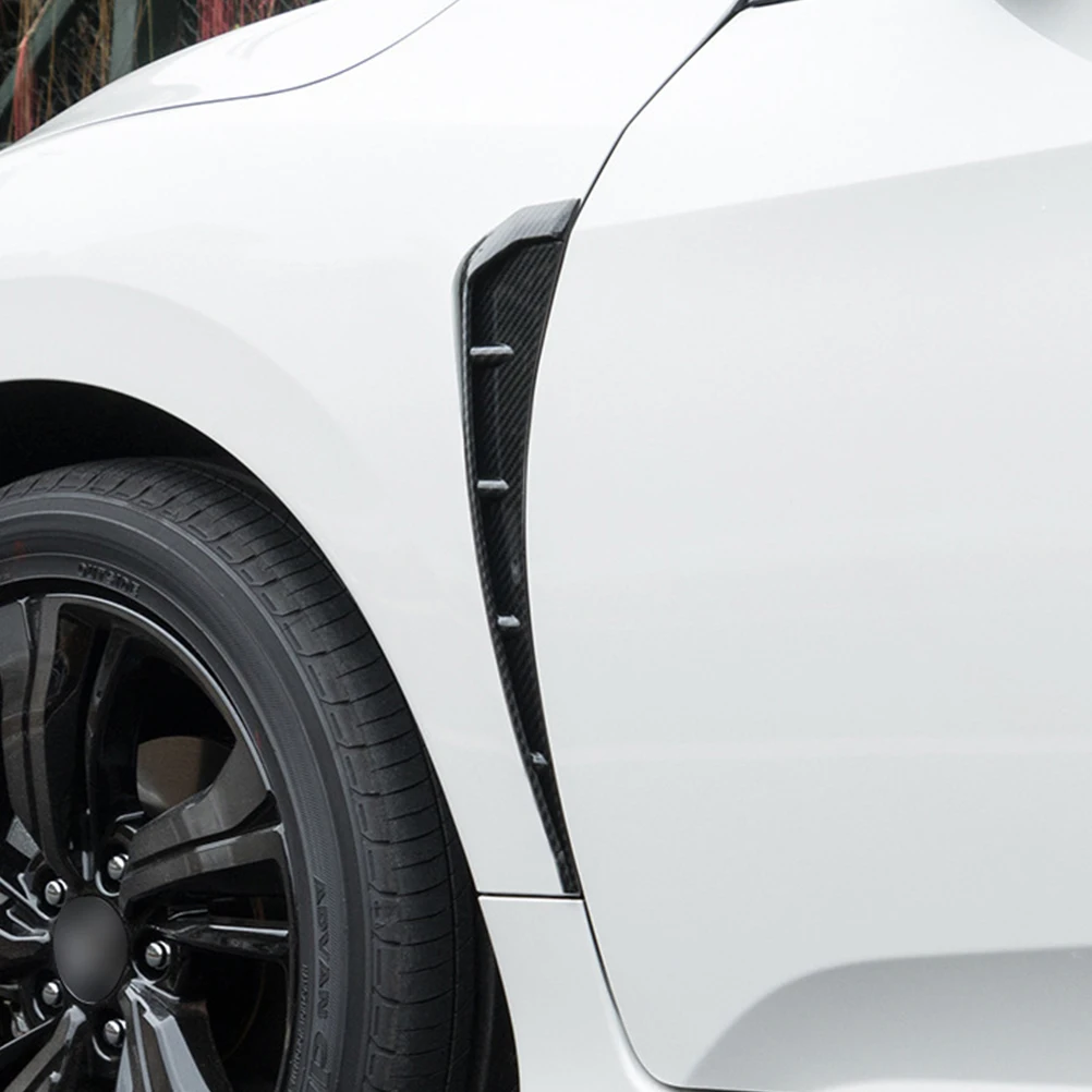 

Black Plastic Side Vent Spoiler Stickers Universal Car Accessories Air Vent Decor Covers For Car Body Styling Exterior