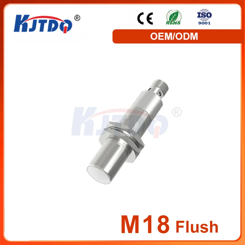 M18 IP67 IP68 Flushed NPN PNP  2 Wire NO NC Sn 8mm -40℃ Low Temperature Proximity Sensor with Standard Size 110V 220V 230V