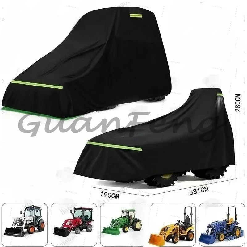 S/M/L Tractor waterproof cover 420D/600D Oxford cloth lawn mower dust cover agricultural vehicle protective cover