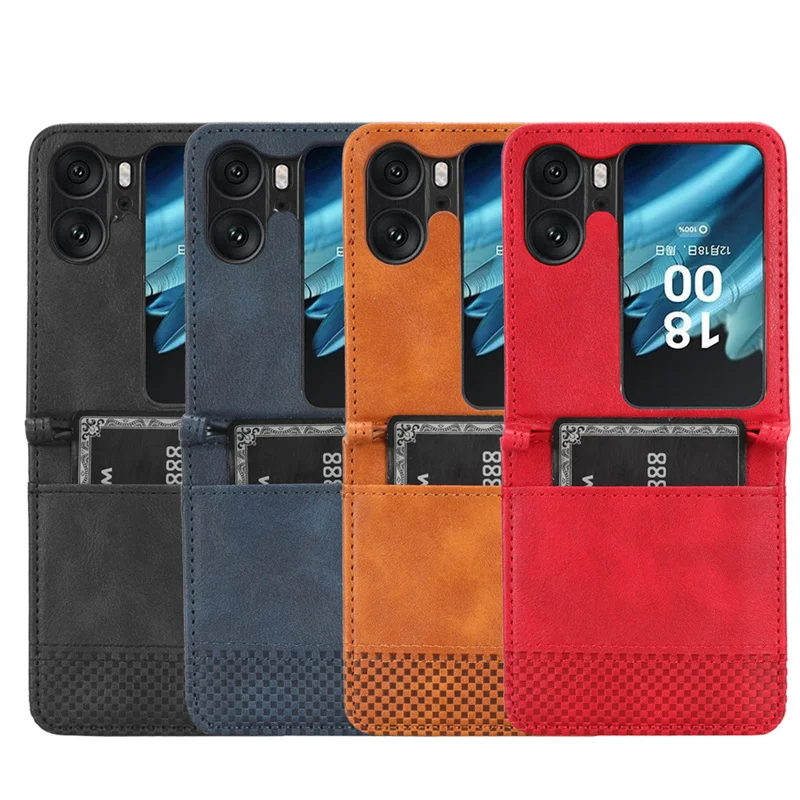 For OPPO Find N2 Flip Luxury retro flip pu leather wallet magnetic adsorption case for oppo find N2 flip phone bags