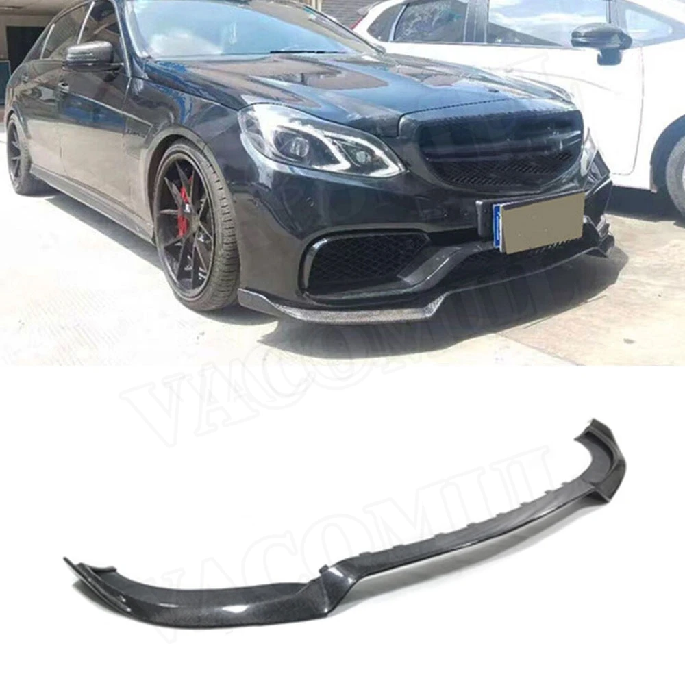 

VACOMUL Carbon Fiber Front Lip Spoiler For Benz E Class W212 E260 E300 E400 E63 AMG 2014 2015 2016 Bumper Guard Car Styling