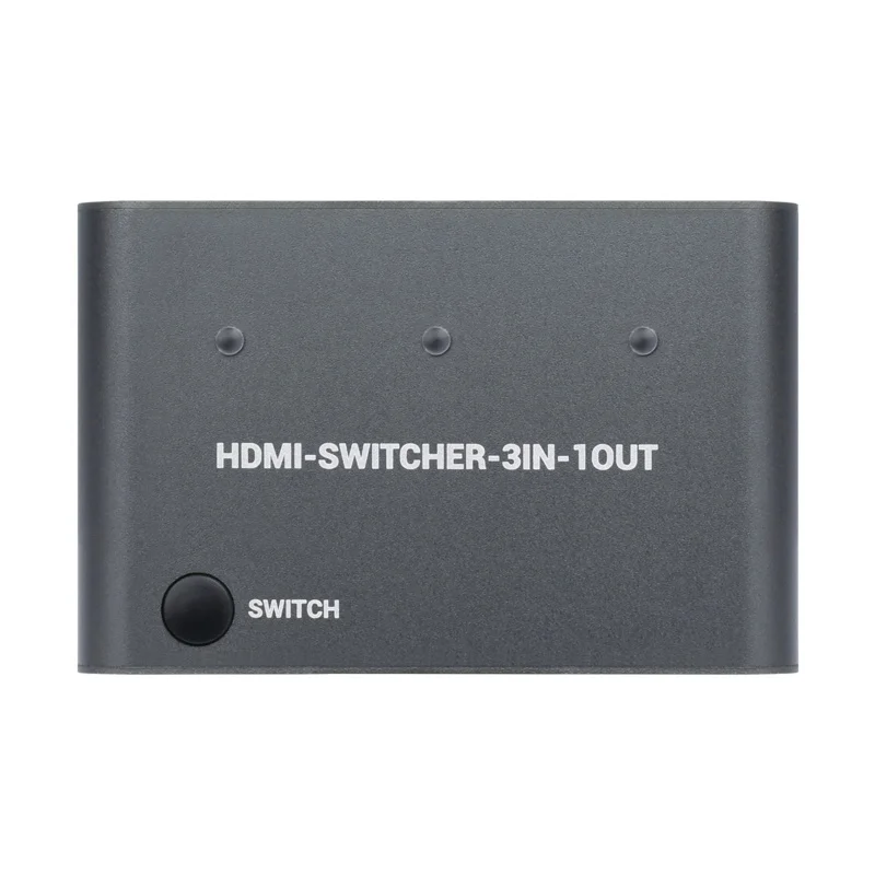 Waveshare HDMI 4K Switcher, 3 In 1 Out, One-Click Switch  Input Devices To Share One HDMI Screen, High-Resolution And Smooth