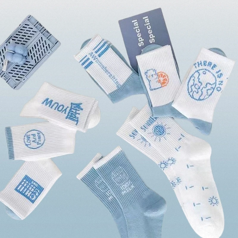 Chaussettes de basket-ball confortables pour femmes, chaussettes mi-tube décontractées, fines, longues, mignonnes, tout match, été, haute qualité, nouveau, 8/16 paires