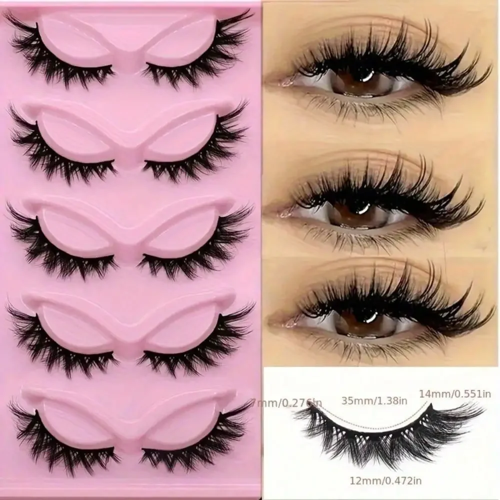 2026 new Russian Strip Lashes 5/20 Pairs 3D Mink Lashes Natural Eyelashes Dramatic False Eyelashes Wholesale Eyelash Extension