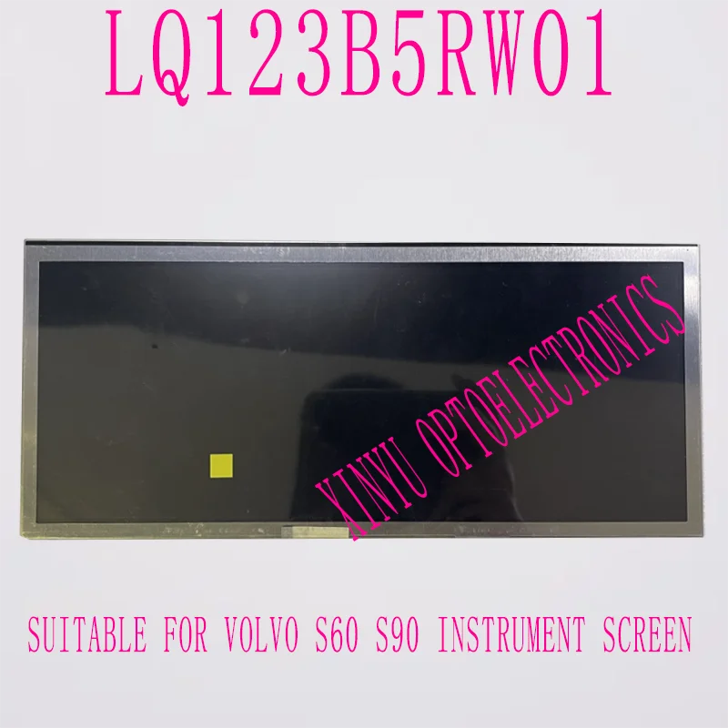 Original 12.3-inch LQ123B5RW01 LQ123B5RW01U LCD display screen suitable for Volvo S60 S90 instrument screen replacement
