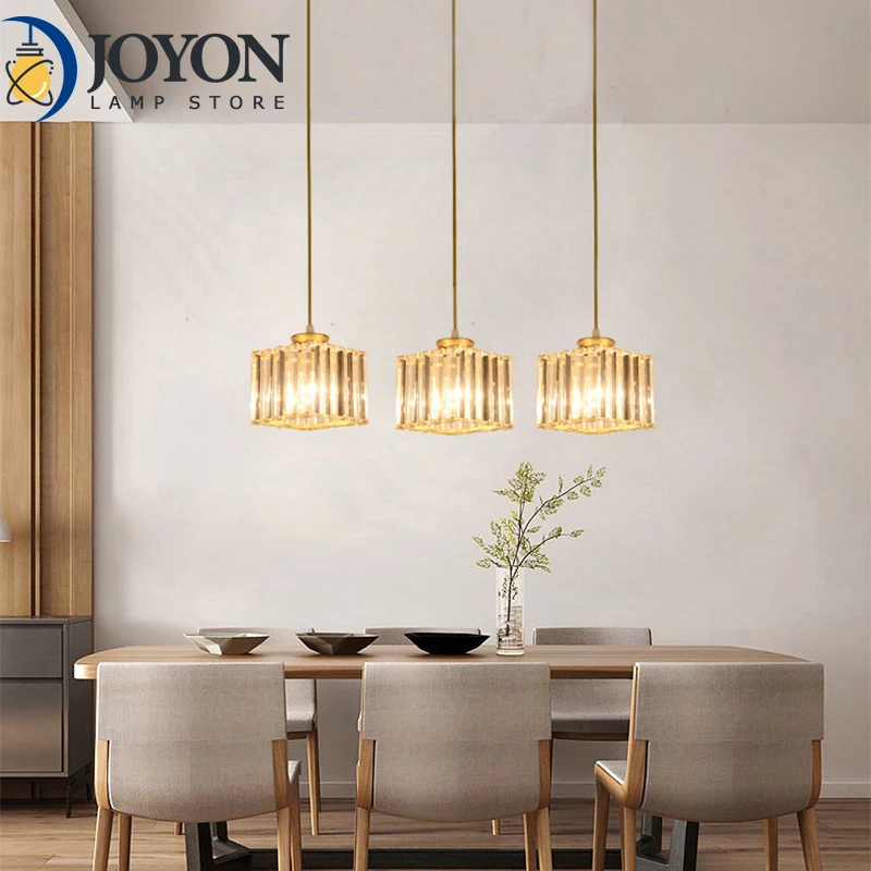 

Modern Brass Glass Pendant Lights Kitchen Hanging Lamps for Ceiling Dining Room Living Room Bedroom Modern Suspension Chandelier