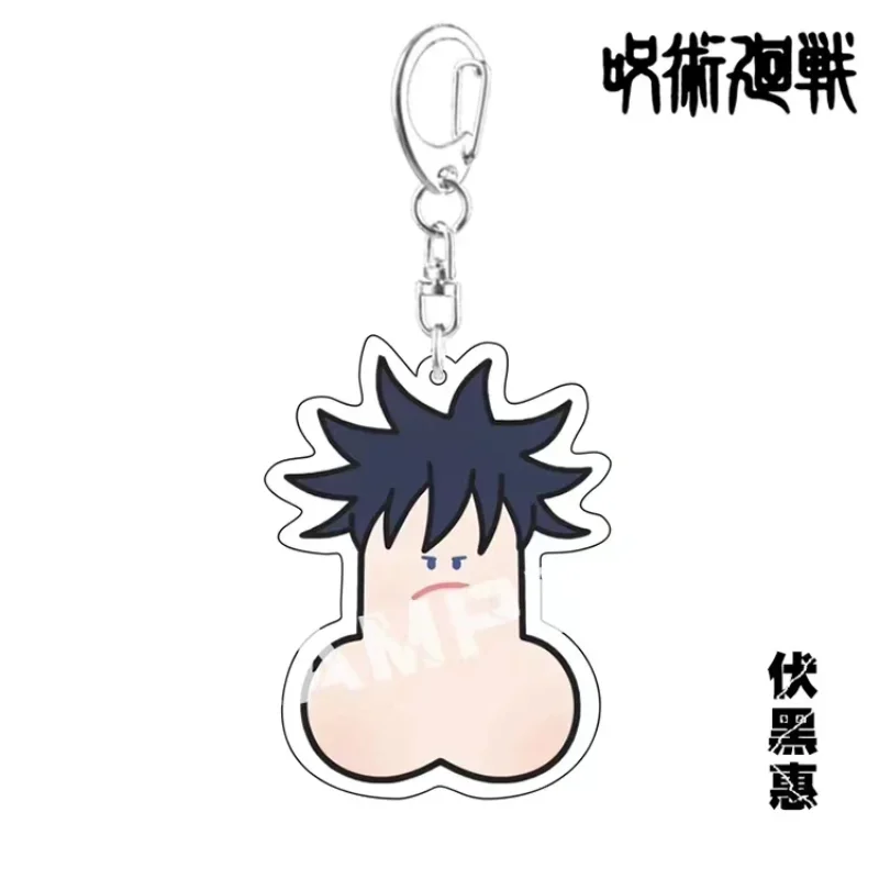 Anime Jujutsu Kaisen Itadori Yuji Gojo mini Key Chain  Accessories Cute Bag Pendant KeyRing Acrylic Cartoon for Gifts