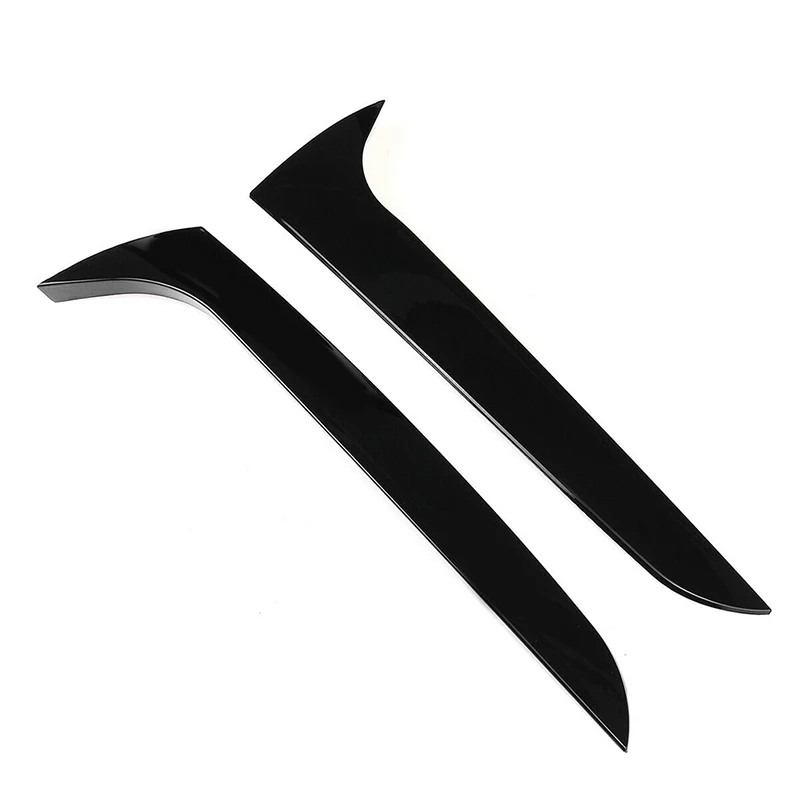 Glossy Black Car Accessories Rear Window Side Spoiler Wing Trim for Audi A4 B8 Allroad Avant 2009 2010 2011 2012 2013 2014-2016