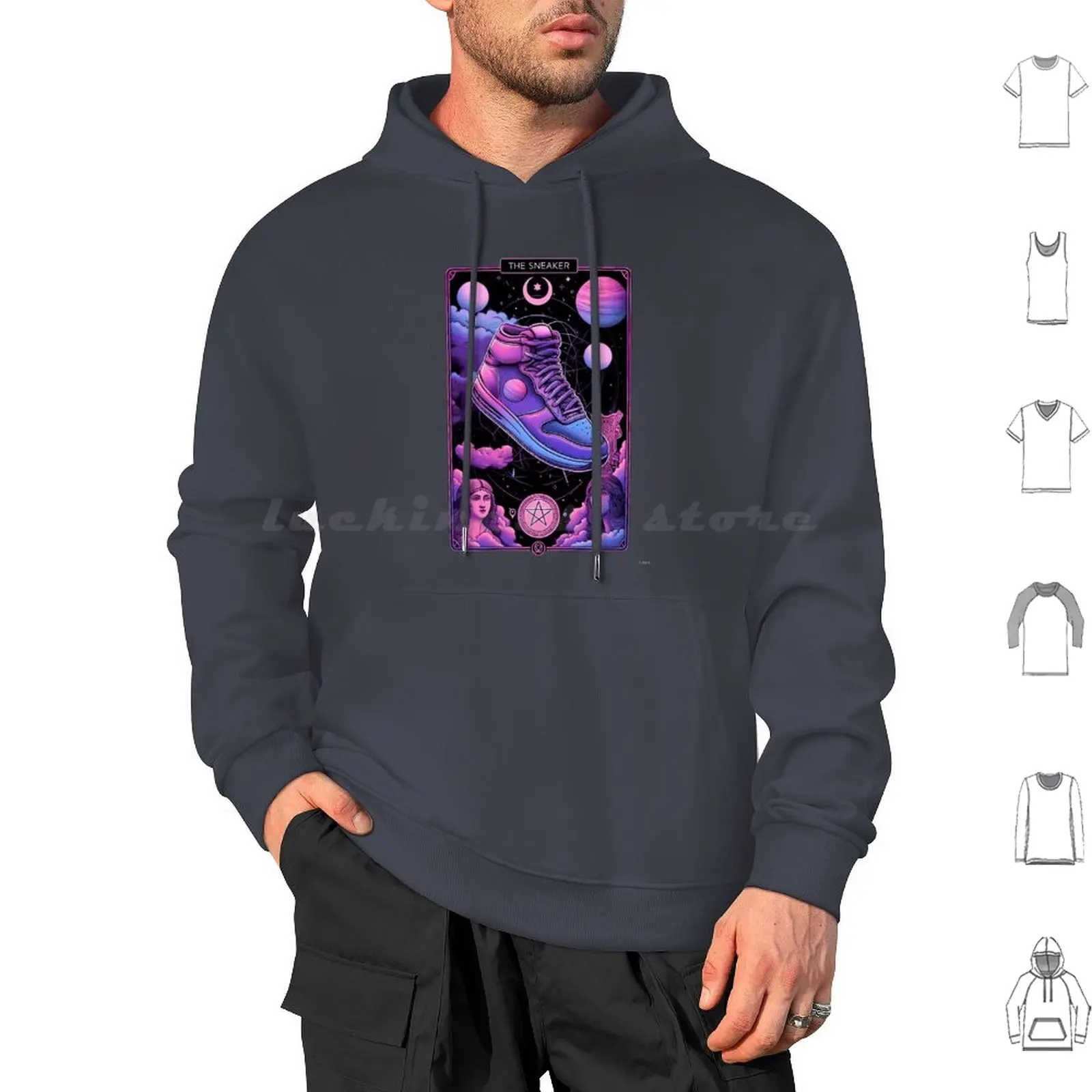 The Sneaker Tarot 1 Hoodie cotton Long Sleeve Best For Sneakerheads Unique Sneaker Collector Basketball Shoe Collectibles