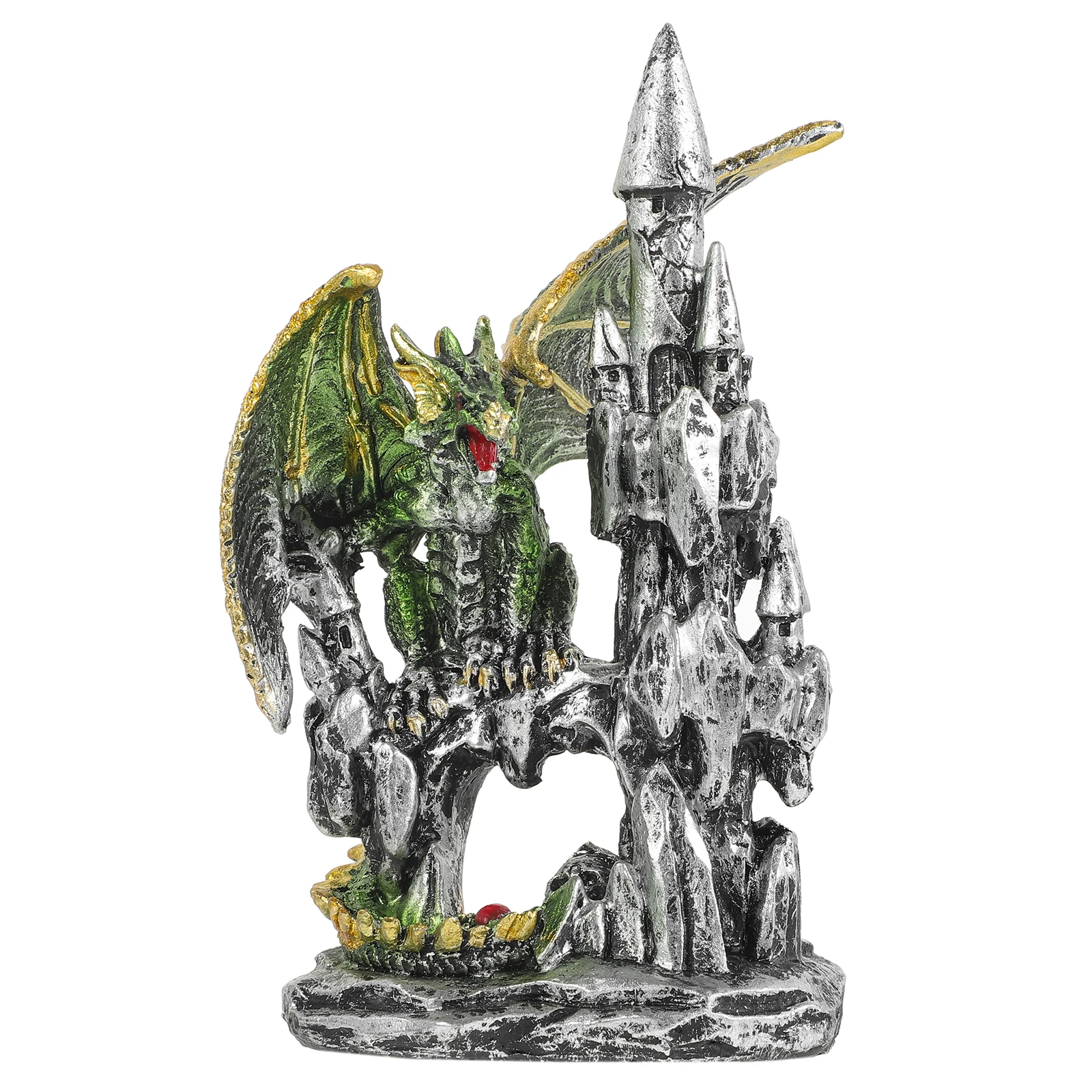 

Household Castle Dragon Ornament Decorations Resin Gothic Halloween Party Indoor