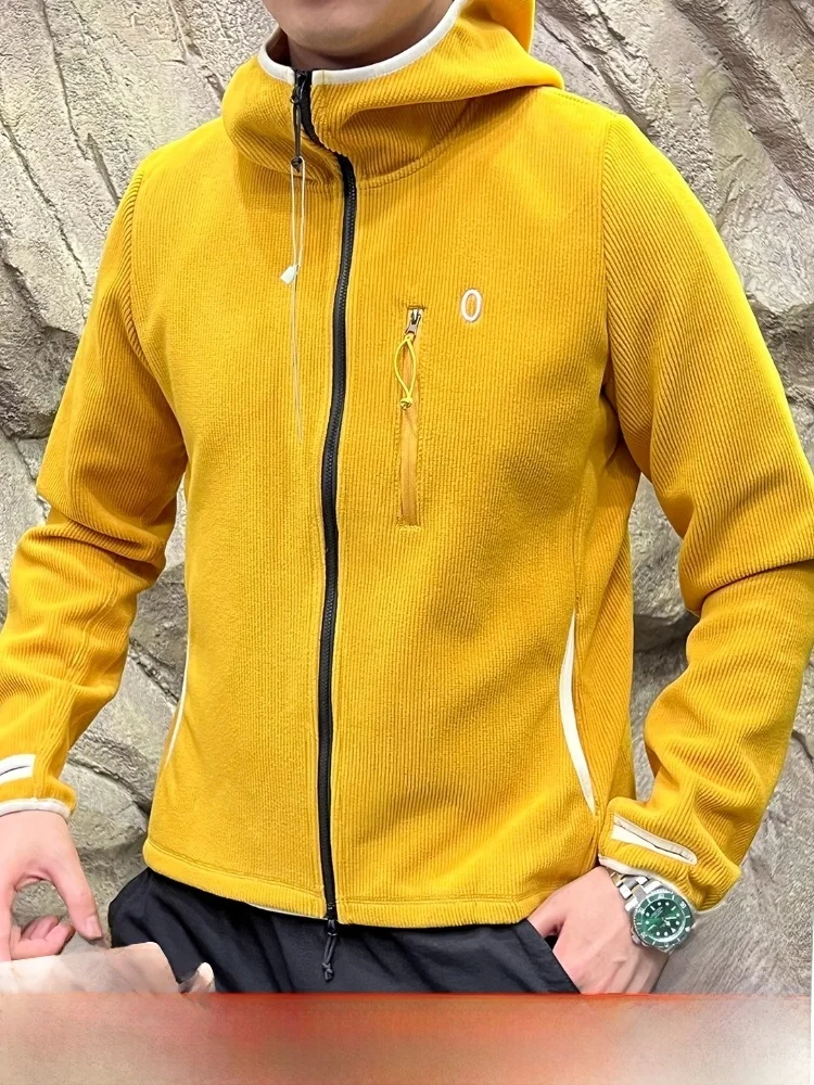 

Теплое мужское пальто Fce Jaet с капюшоном, спортивная верхняя одежда, подставка из полиэстера и спандекса, молодежное повседневное пальто