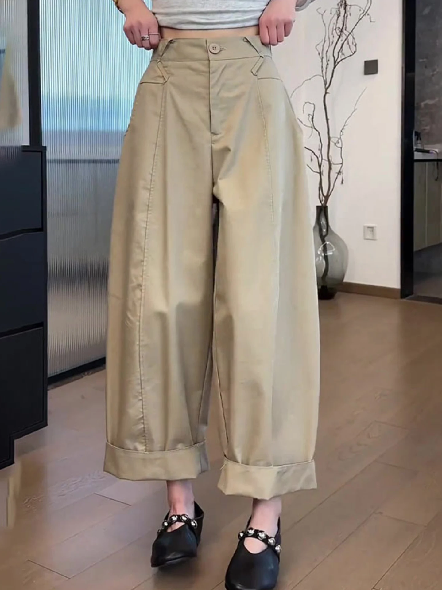 Khaki Straight Leg … - image