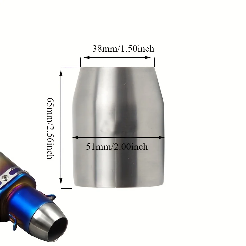 51mm-38mm Motorrad Auspuff 38-51mm Adapter Stecker Schweißen Rohr Universal Auspuffrohr Stecker Adapter Rohr