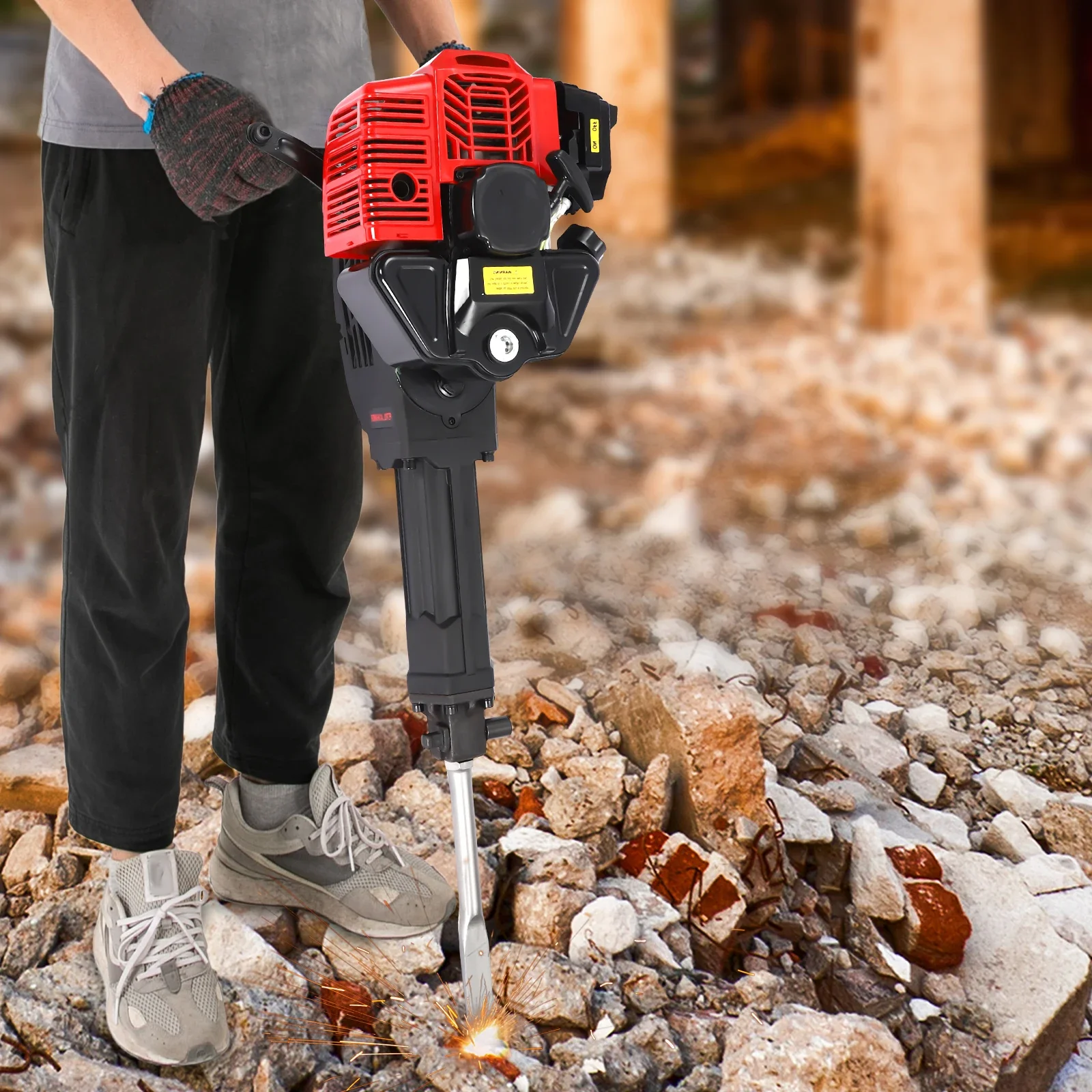 

52CC 2 Stroke Concrete Demolition Hammer – Stone Punch Drill & Jack Hammer