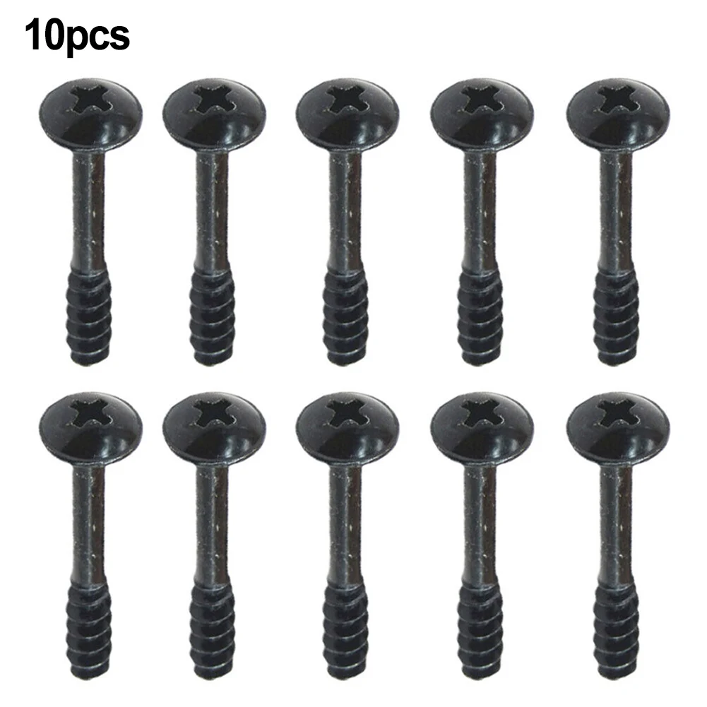 Air Filter Housing Lid Retaining Screw 10pcs 34mm X 5mm Accessories Black Cleaner Box Parts Replacement Universal