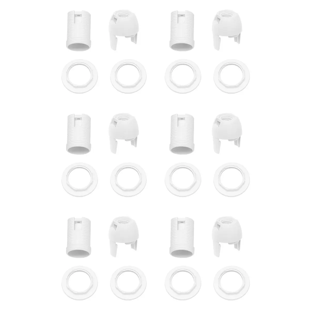 update. 6X Plastic Shell Screw Type E14 Bulb Light Lamp Holder Socket AC 250V 2A