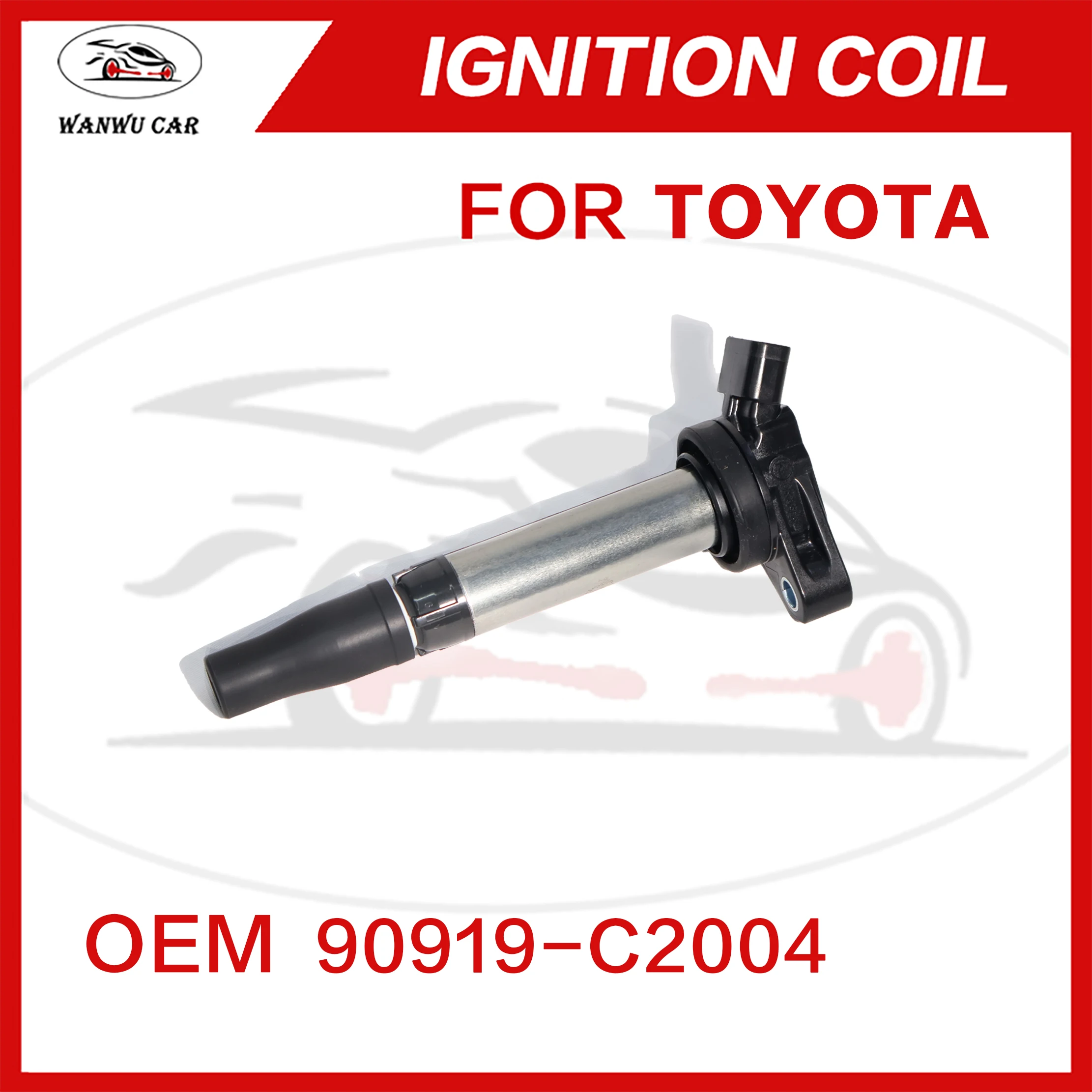 90919-C2004 Ignition Coil Igniter Suitable For TOYOTA Camry (V5)/RAV4 RWD (SA4)/Razor (GRX12) /Lexus Deluxe