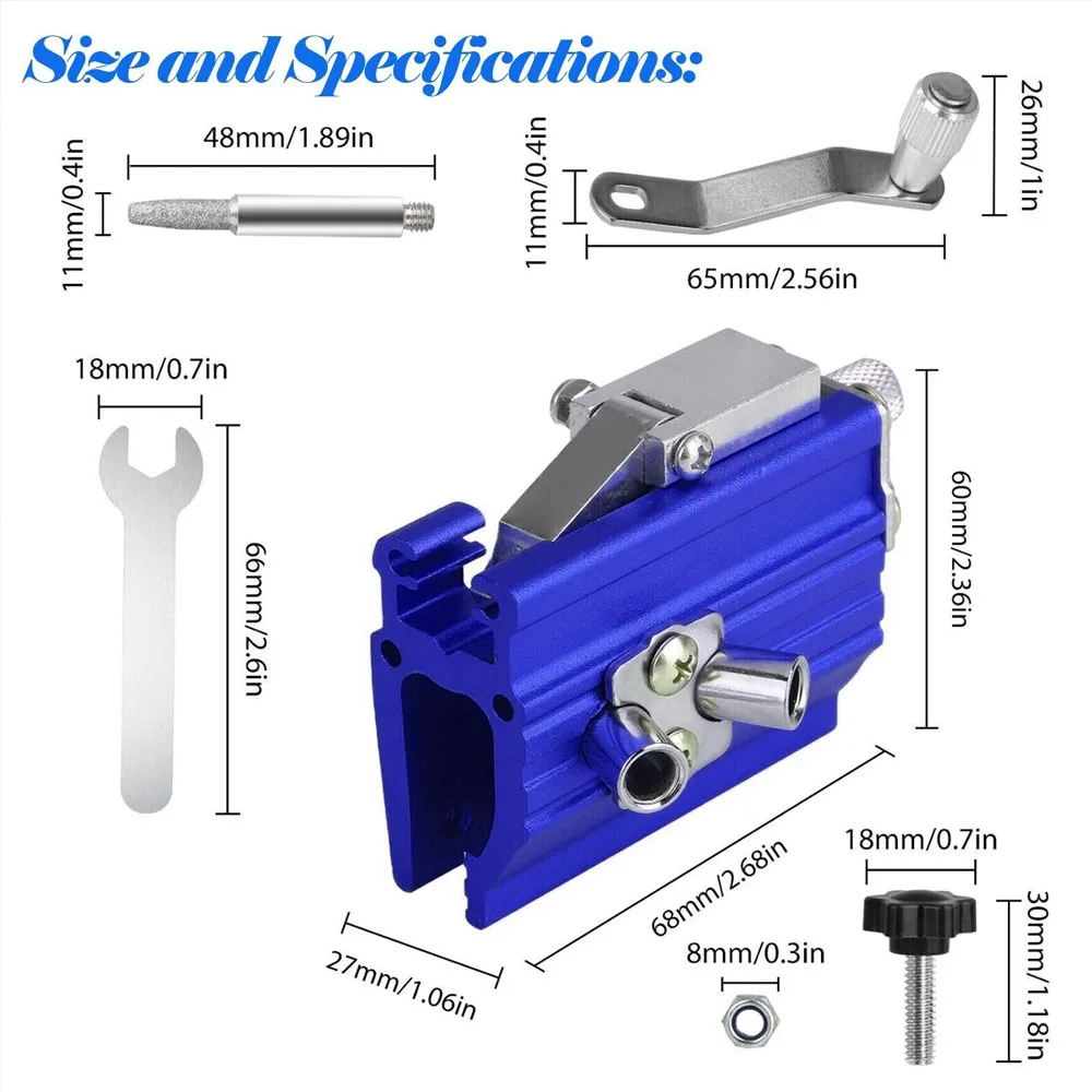 Chain Saw Sharpener Tool  chainsaw chain With 3 Grinding Rod Woodworking Chainsaw Sharpener Universal Portable Tool