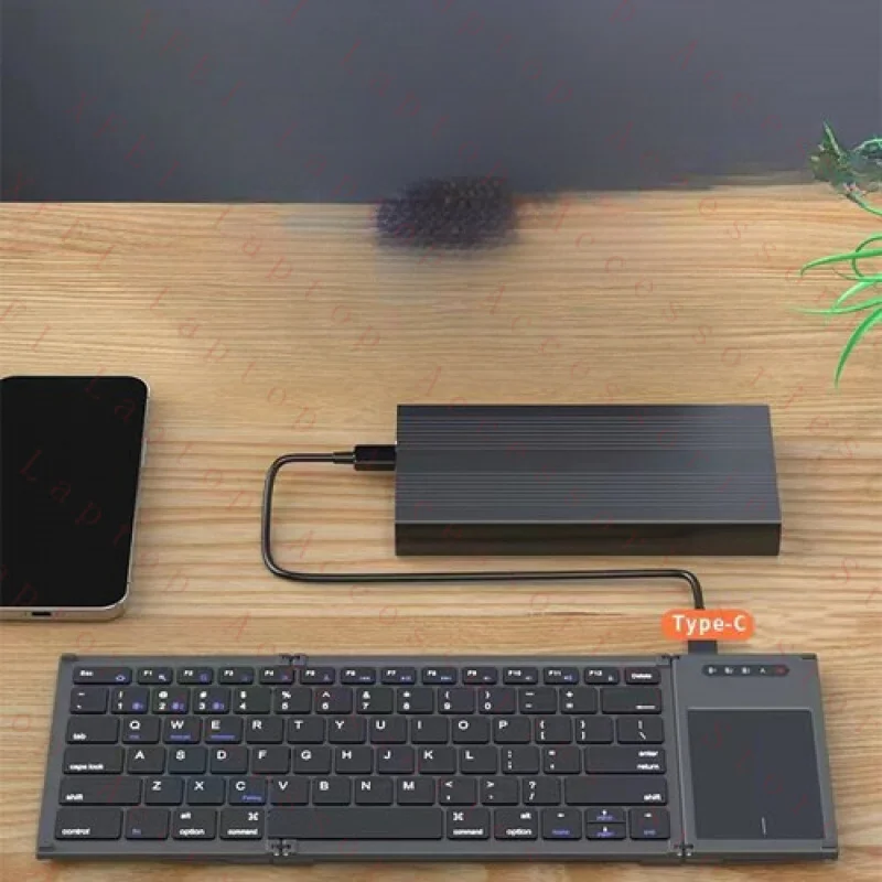 

F для беспроводной Bluetooth-клавиатуры, сенсорной панели, перезаряжаемой ультратонкой складной портативной клавиатуры