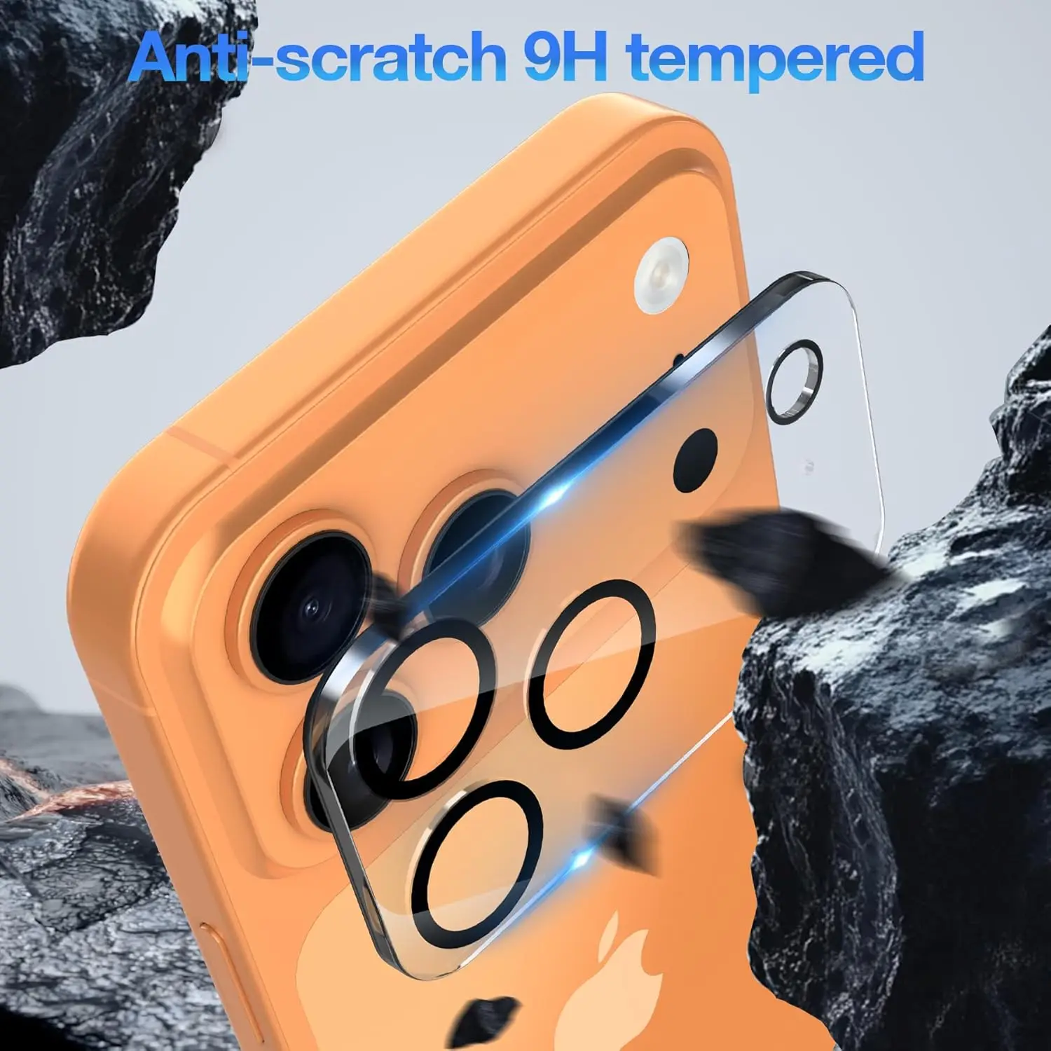 Blueo For 17 pro max invisible Shock Resistant Lens Module Protection Film,Tempered Glass Cover For iphone 17 pro,Anti-scratch